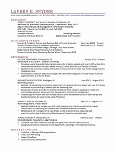 Temple Resume Template Business Template Ideas within sizing 1275 X 1650