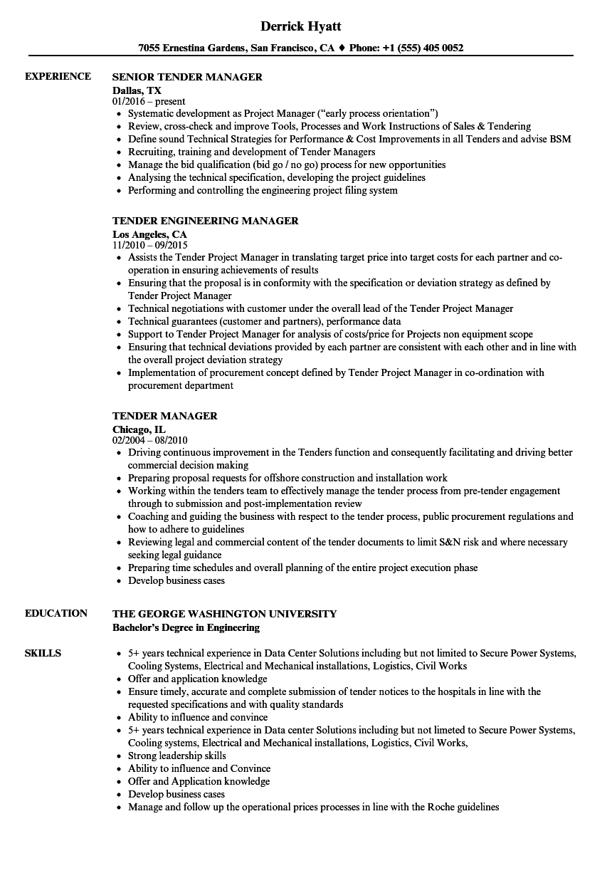 Tender Resume Samples Velvet Jobs throughout measurements 860 X 1240