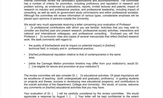 Tenure Recommendation Letter Sample From Student Akali pertaining to dimensions 788 X 1019