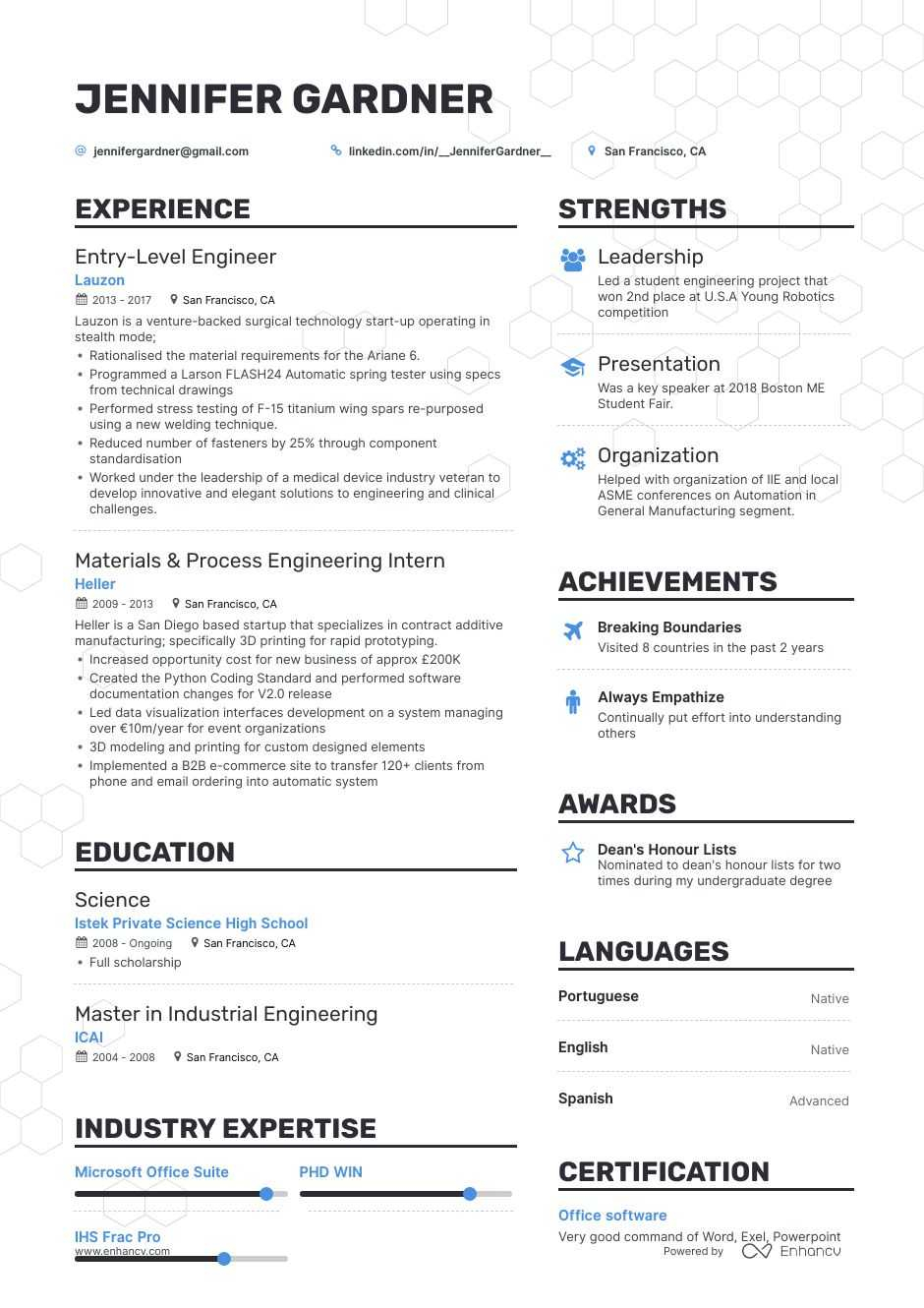 The Best Entry Level Engineer Resume Examples Skills To Get You Hired pertaining to proportions 940 X 1330