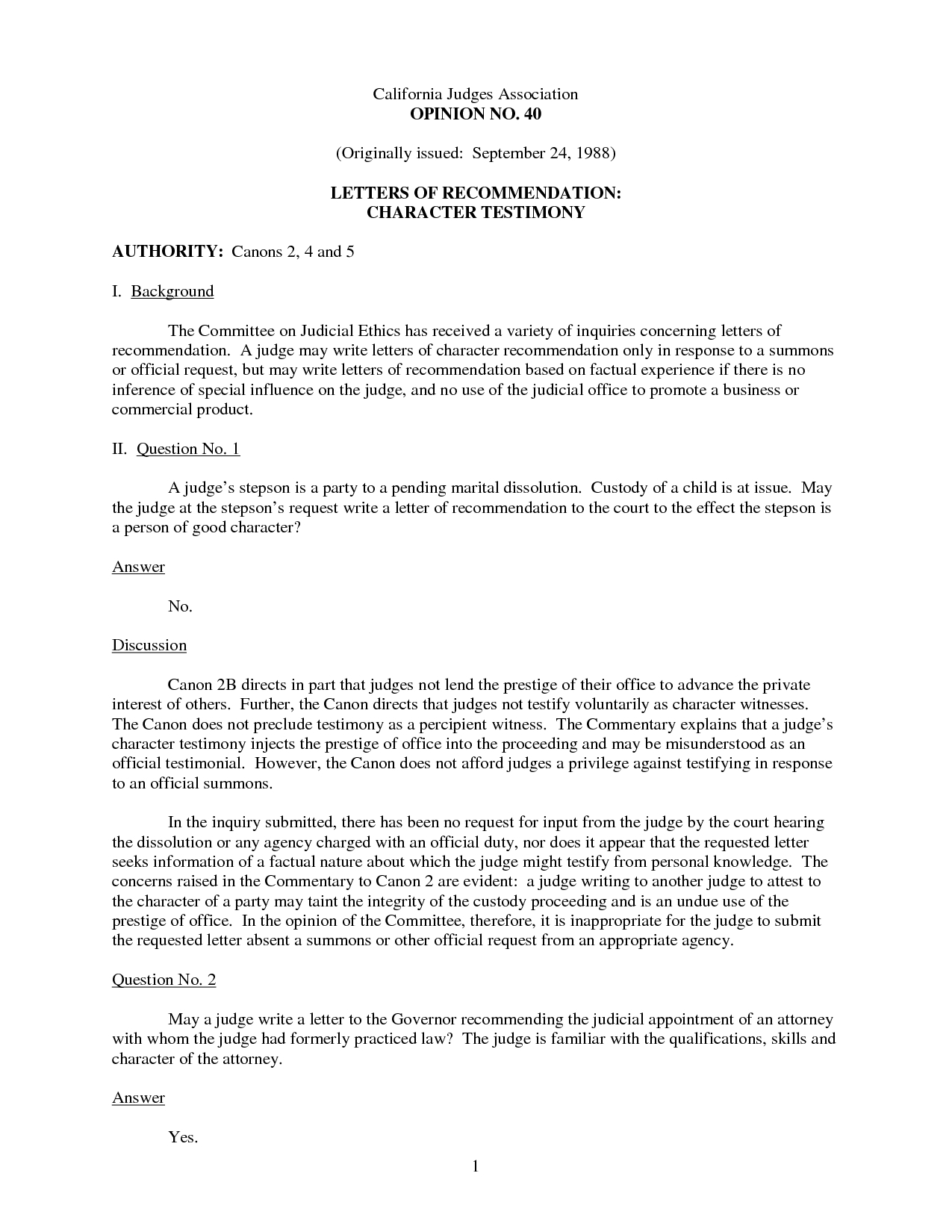 The Best Sample Character Reference Letter To Judge For pertaining to proportions 1275 X 1650