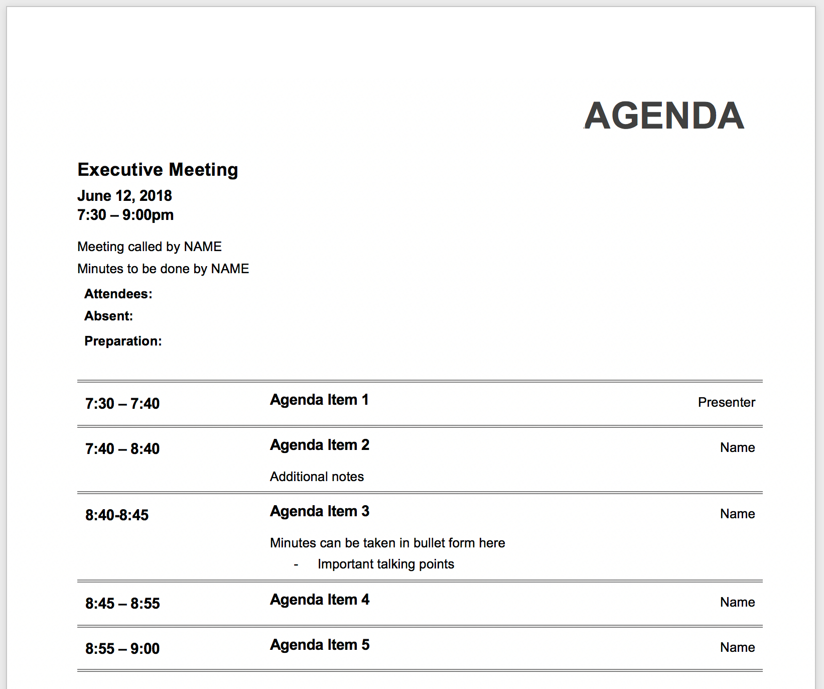 The Dos And Donts Of Meeting Minute Templates Knowtworthy for measurements 1642 X 1372