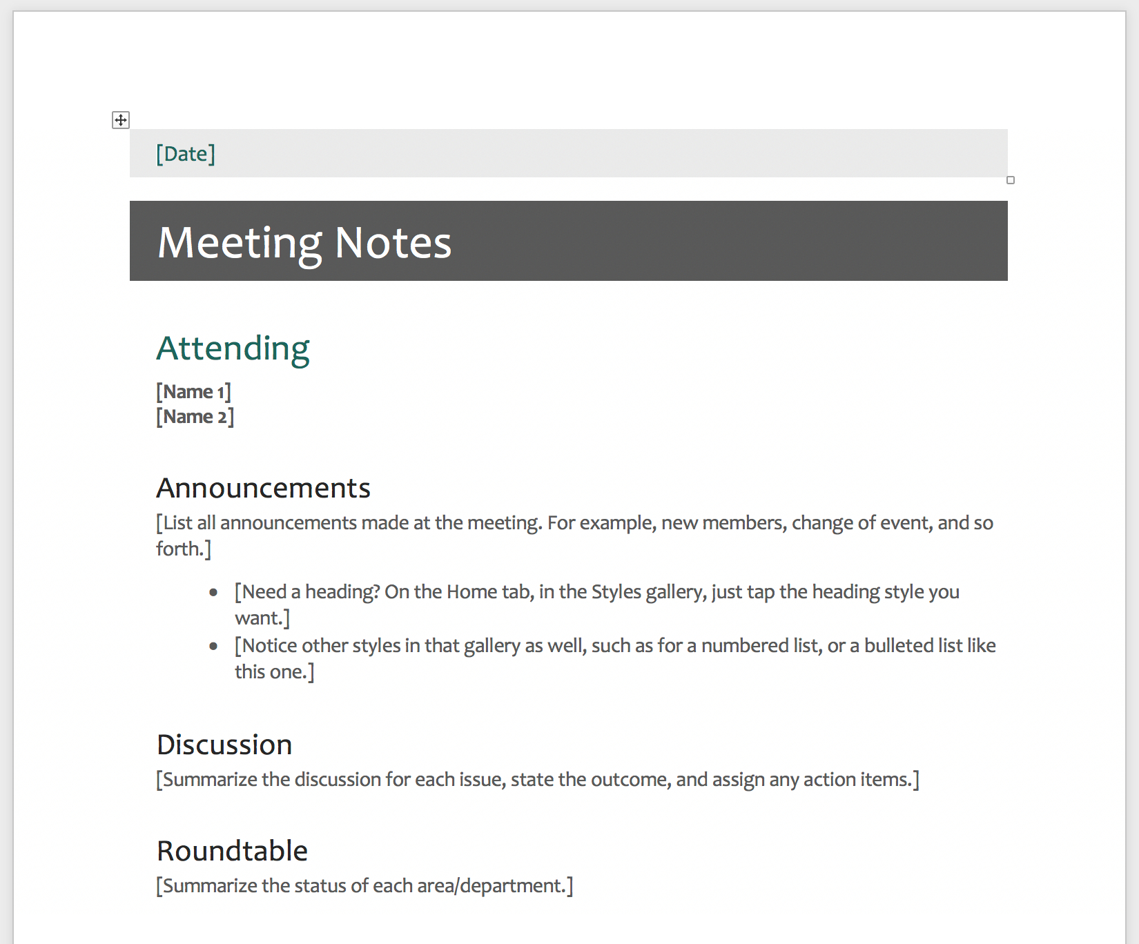 The Dos And Donts Of Meeting Minute Templates Knowtworthy for size 1650 X 1368