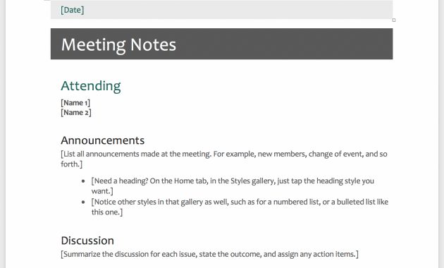 The Dos And Donts Of Meeting Minute Templates Knowtworthy with measurements 1650 X 1368