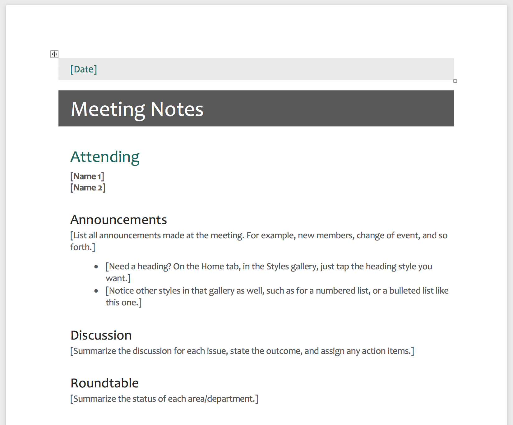 The Dos And Donts Of Meeting Minute Templates Knowtworthy within dimensions 1650 X 1368
