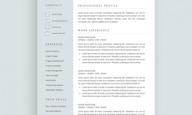 The Rosie Resume Cv Template Package For Microsoft Word for sizing 1600 X 1600