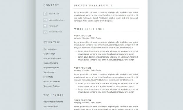 The Rosie Resume Cv Template Package For Microsoft Word intended for sizing 1600 X 1600