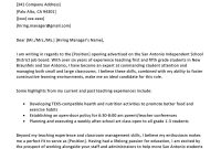 Tips You Can Learn From Teaching Cover Letter Examples In for size 800 X 1132