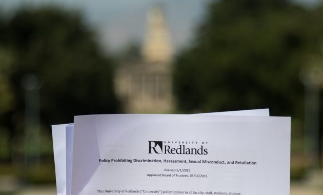 Title Ix Policy At The University Of Redlands Explained with dimensions 1160 X 774