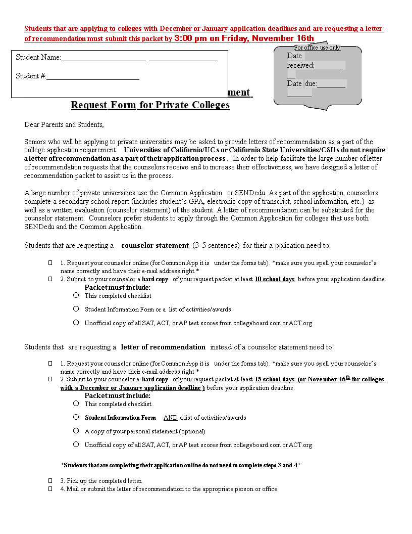 Tlcharger Gratuit College Letter Of Recommendation Request inside size 816 X 1056