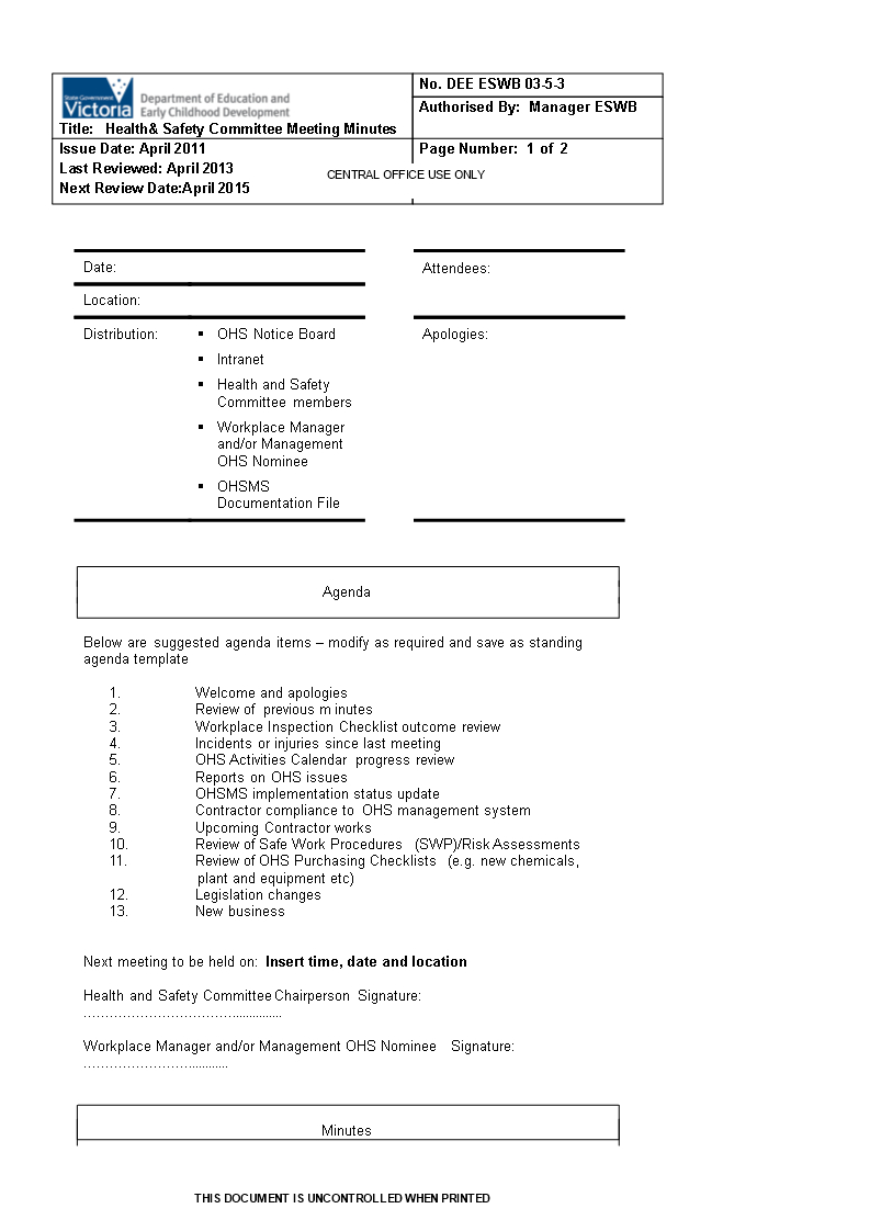 Tlcharger Gratuit Committee Meeting Minutes Format intended for proportions 793 X 1122