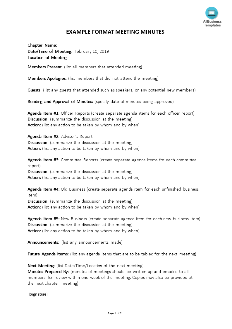 Tlcharger Gratuit Corporate Meeting Minutes Template intended for dimensions 793 X 1122