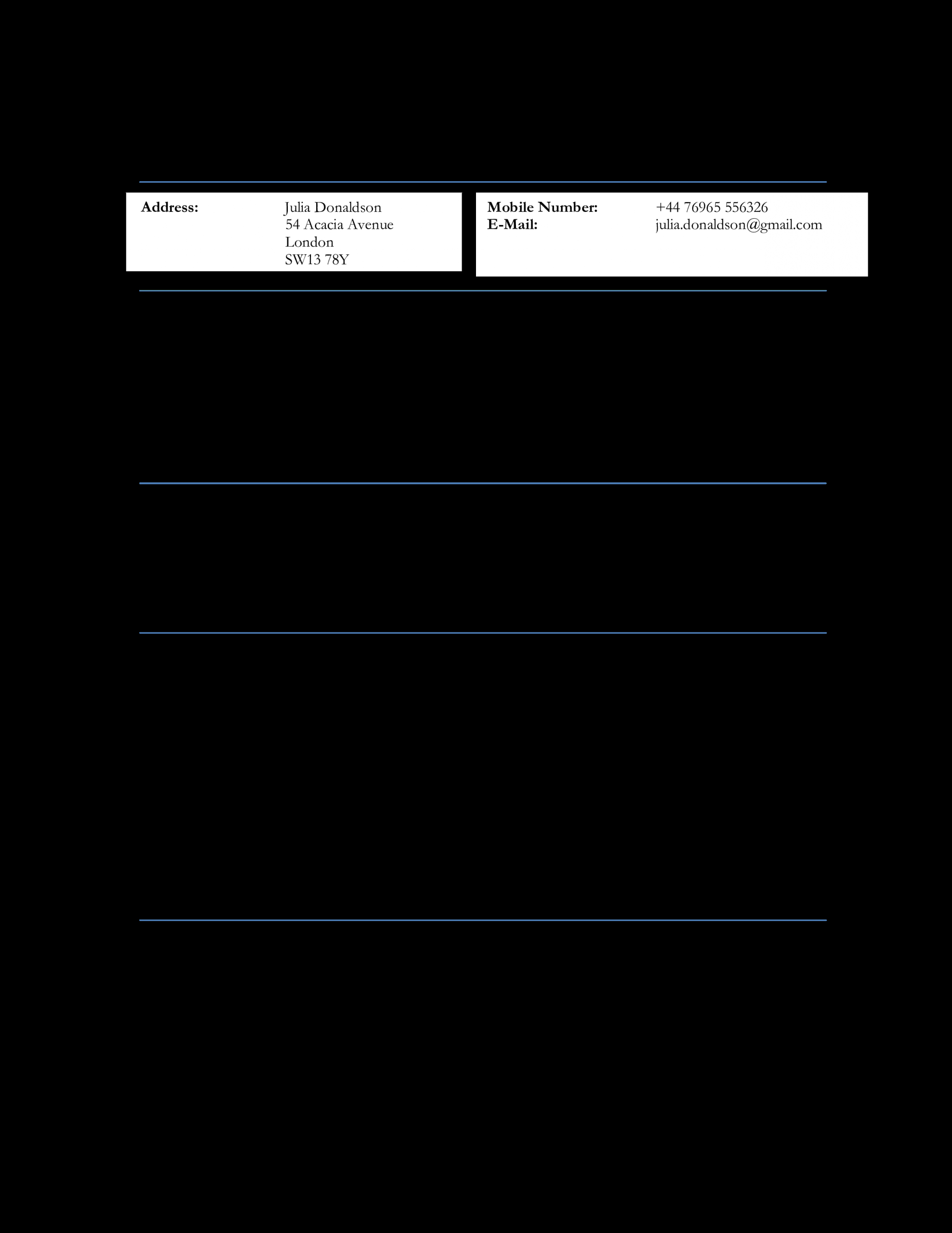 Tlcharger Gratuit Curriculum Vitae Sample For Student inside measurements 2550 X 3300