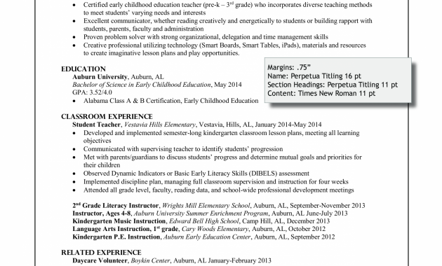 auburn university resume template