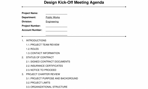 Tlcharger Gratuit Kick Off Design Meeting Agenda intended for sizing 2550 X 3300