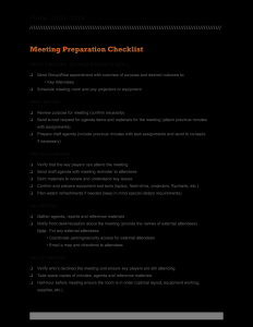 Tlcharger Gratuit Meeting Preparation Checklist for dimensions 2550 X 3300