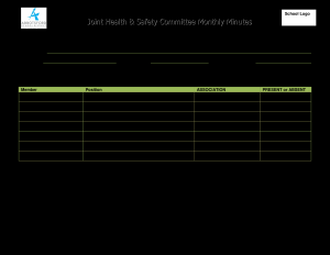 Tlcharger Gratuit Monthly Safety Meeting Minutes with regard to size 3300 X 2550