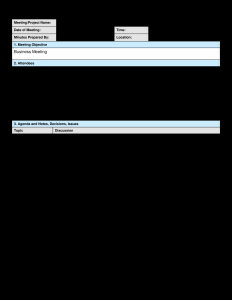 Tlcharger Gratuit Project Meeting Minutes Template inside size 2550 X 3300