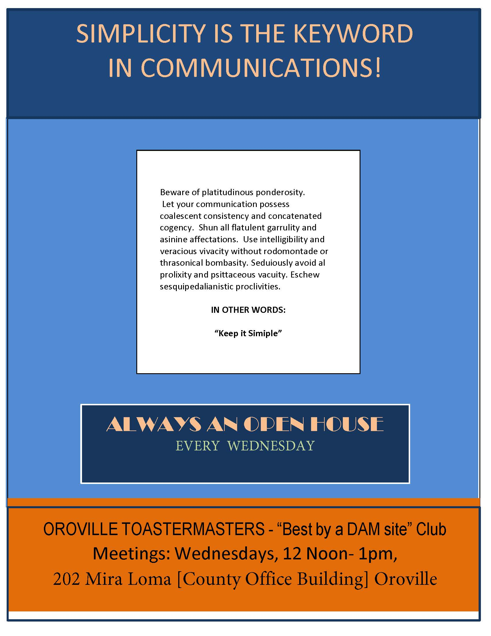 Toastmaster Keep It Simple Best A Dam Site Oroville within measurements 1700 X 2200