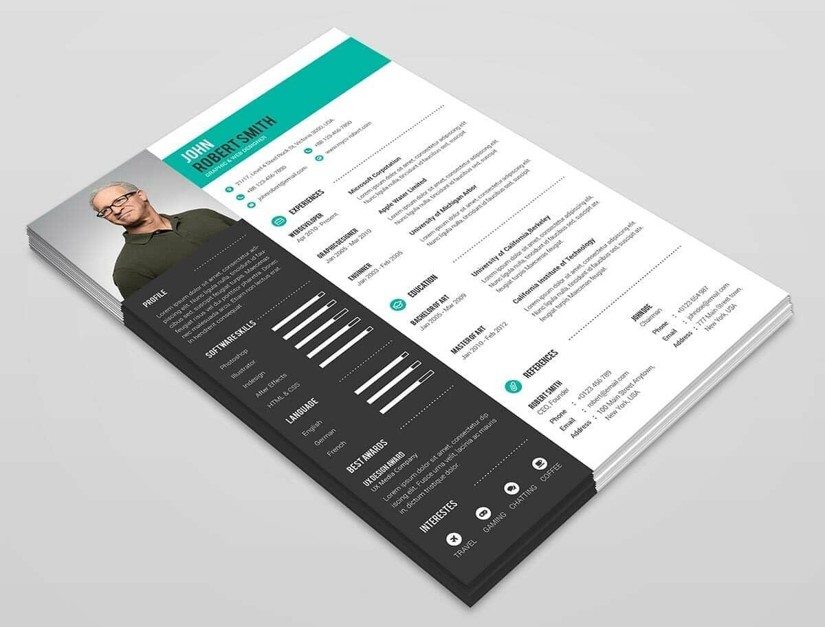 Top 14 Best Resume Templates To Download In 2020 Great For Cv with size 1200 X 912