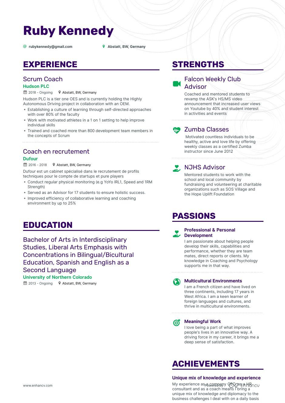 Top Coach Resume Examples Samples For 2020 Resume Examples throughout dimensions 940 X 1330