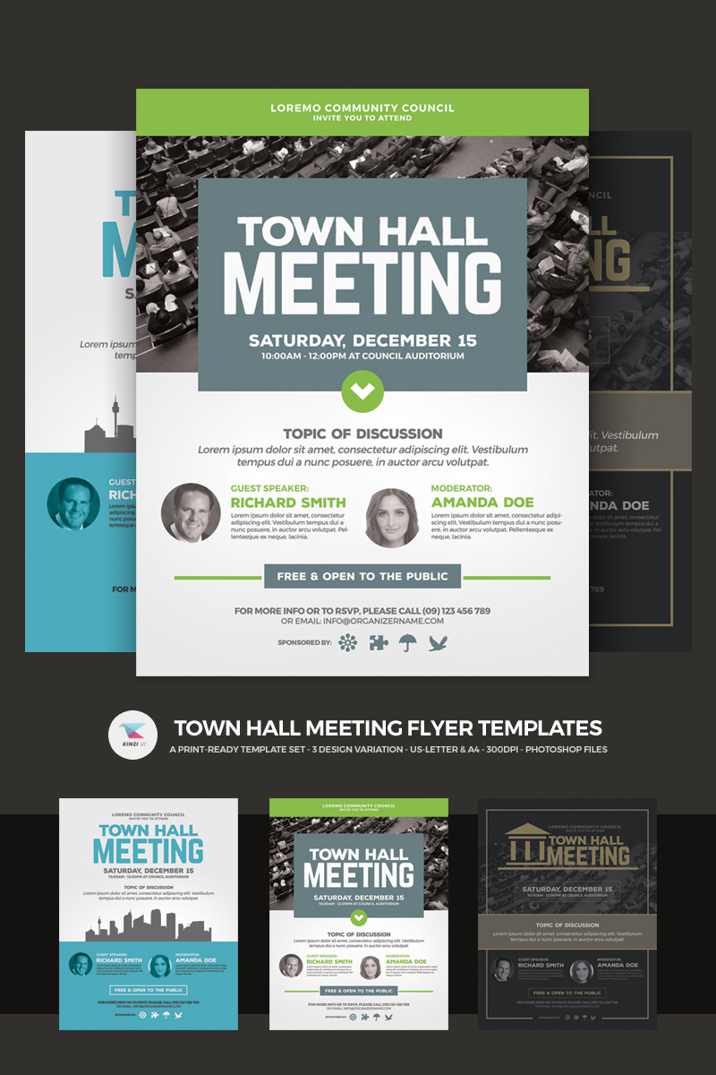 Town Hall Meeting Flyer Modle Psd 66046 with size 800 X 1200