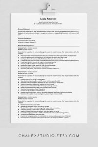 Traditional Resume Template Classic Resume Cv Template throughout sizing 900 X 1350