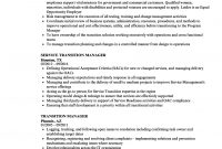 Transition Manager Resume Samples Velvet Jobs for size 860 X 1240