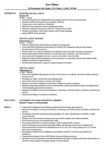 Travel Agent Resume Samples Velvet Jobs with regard to dimensions 860 X 1240