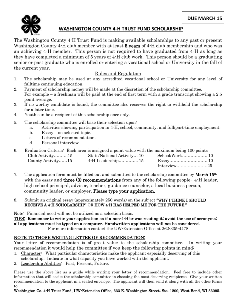 Trust Fund Scholarship Application Form within proportions 791 X 1024