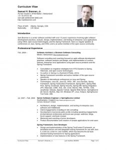 U S Resume Format Professional Cv Resume Sample Free regarding sizing 1063 X 1376