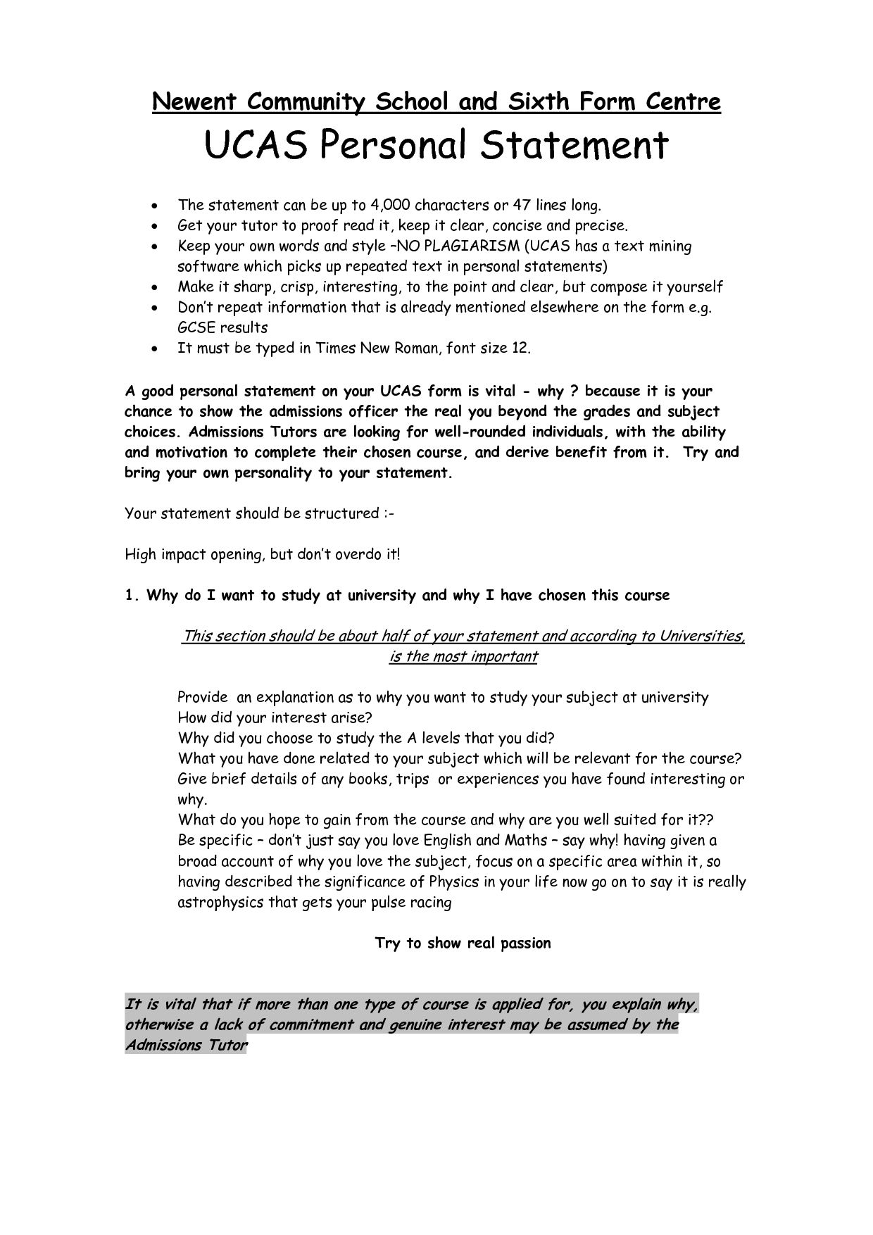 Ucas Reference Letter Example