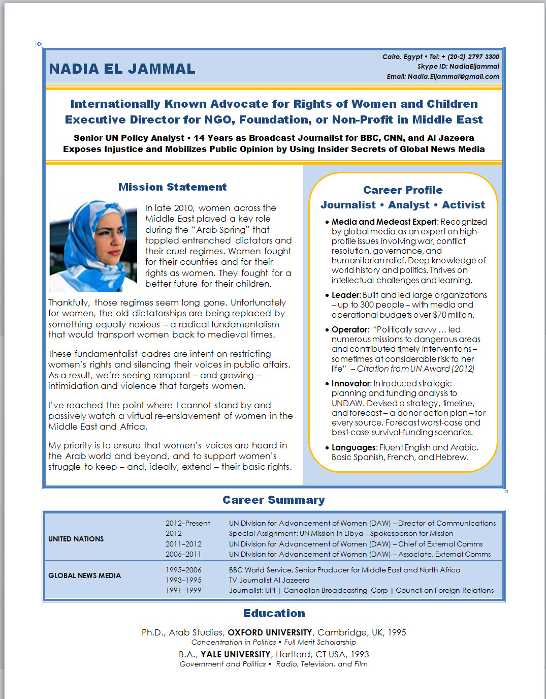 Un Cv Template Caflei in measurements 1075 X 1375