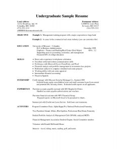 Undergraduate Resume Examples Acting Resume Good Resume for proportions 1275 X 1650