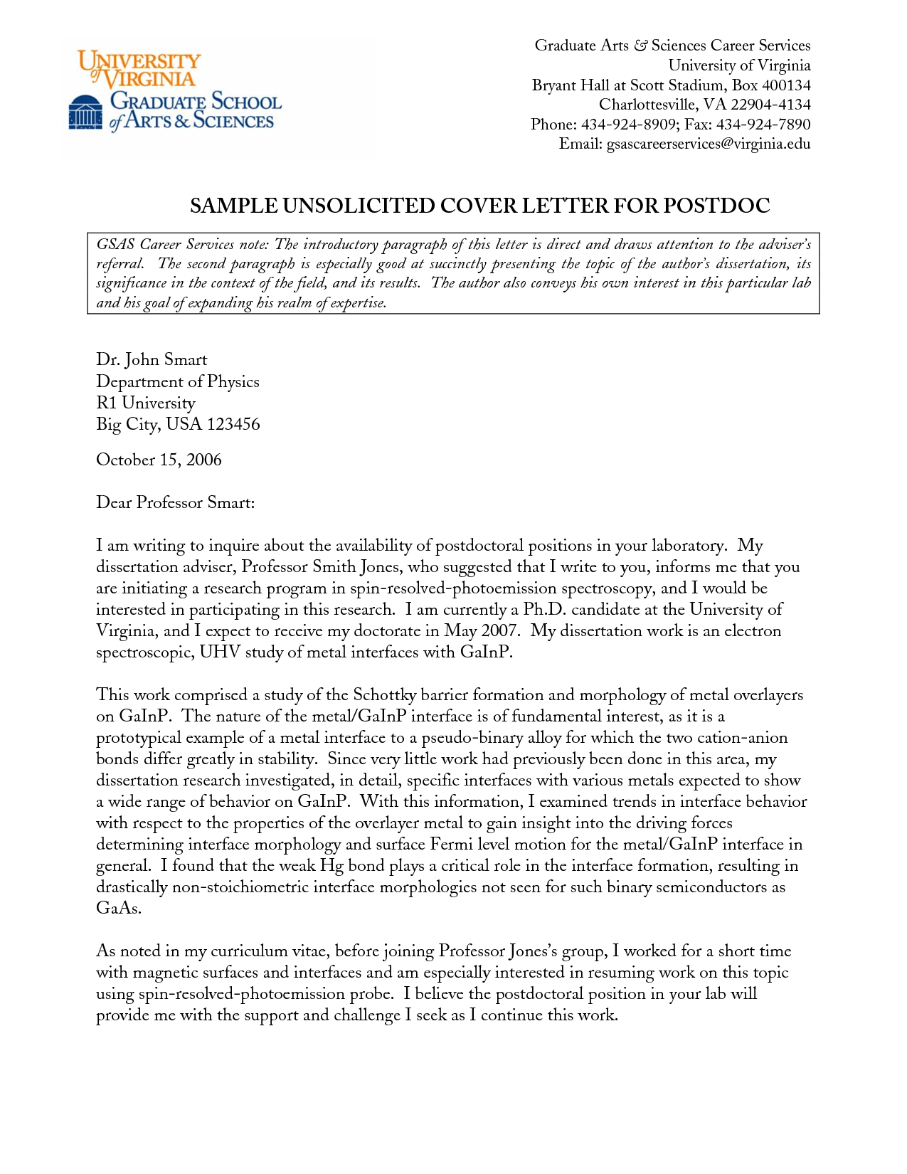 unsolicited cover letter graphic designer