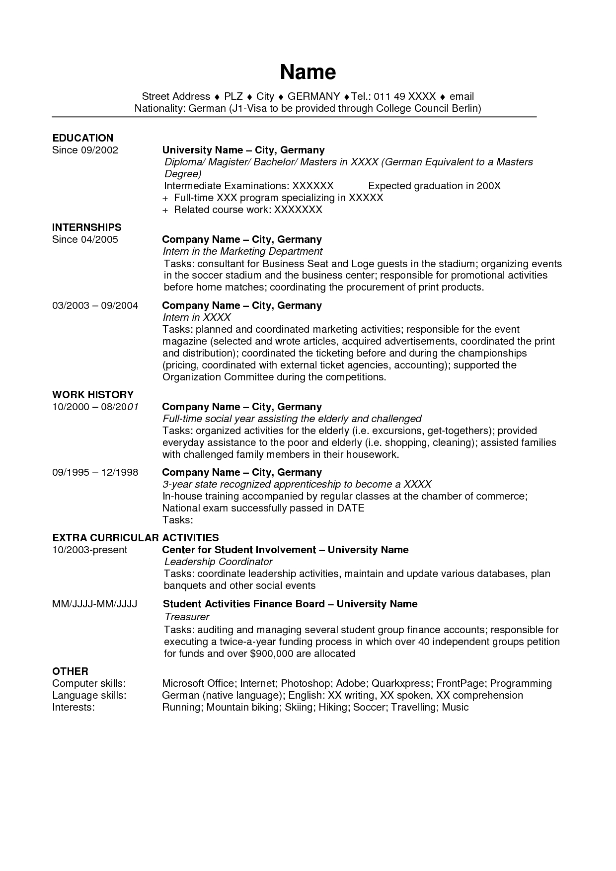Usa Good Resume Examples Resume Examples Resume Templates inside dimensions 1240 X 1754