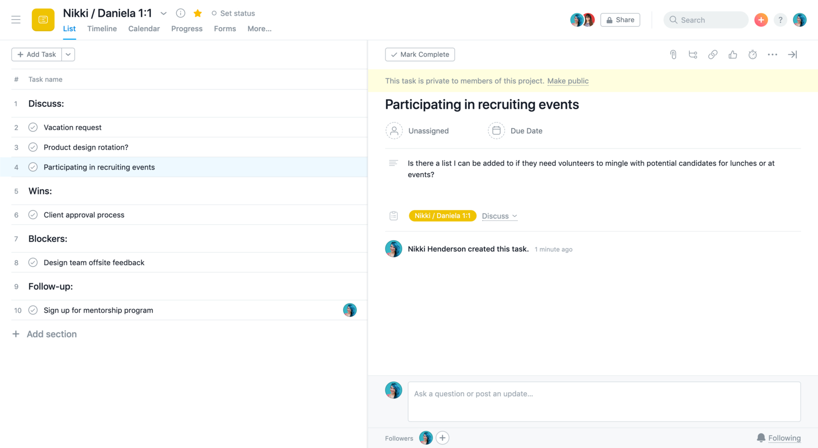 Using Asana For Executive 11 Meetings Product Guide Asana inside proportions 1600 X 877