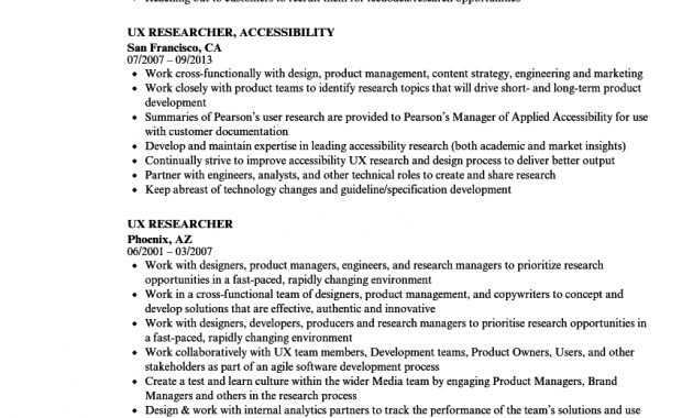 Ux Researcher Resume Samples Velvet Jobs with regard to dimensions 860 X 1240