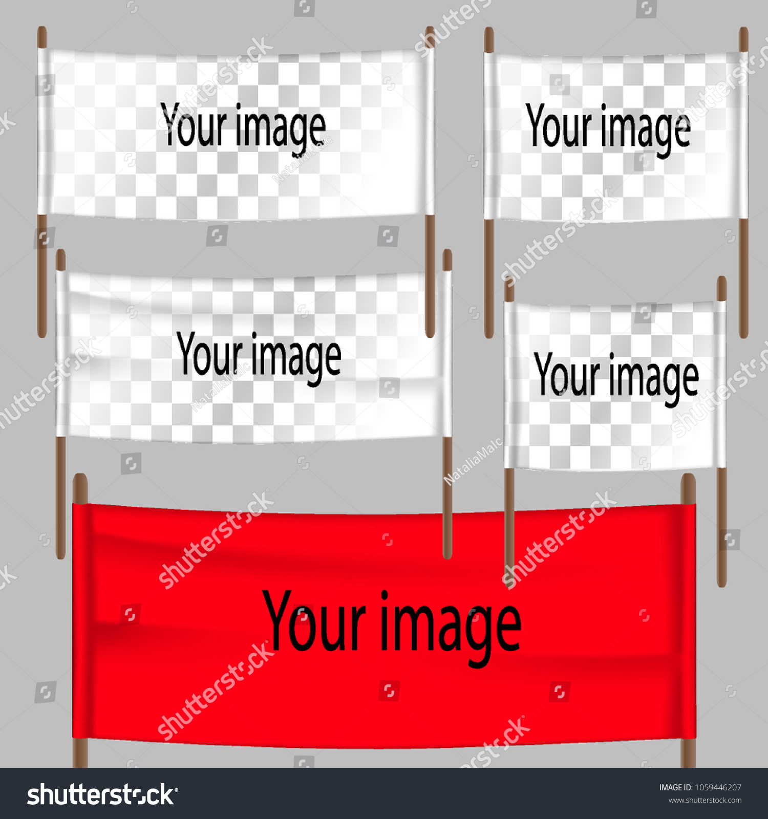 Vector Banner Template Put Your Picture Stock Vector with sizing 1500 X 1600