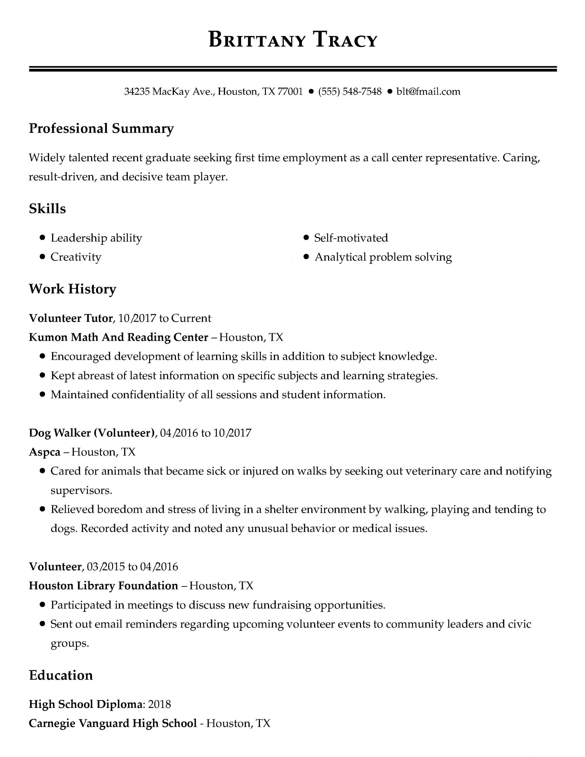 View 30 Samples Of Resumes Industry Experience Level in measurements 2550 X 3300