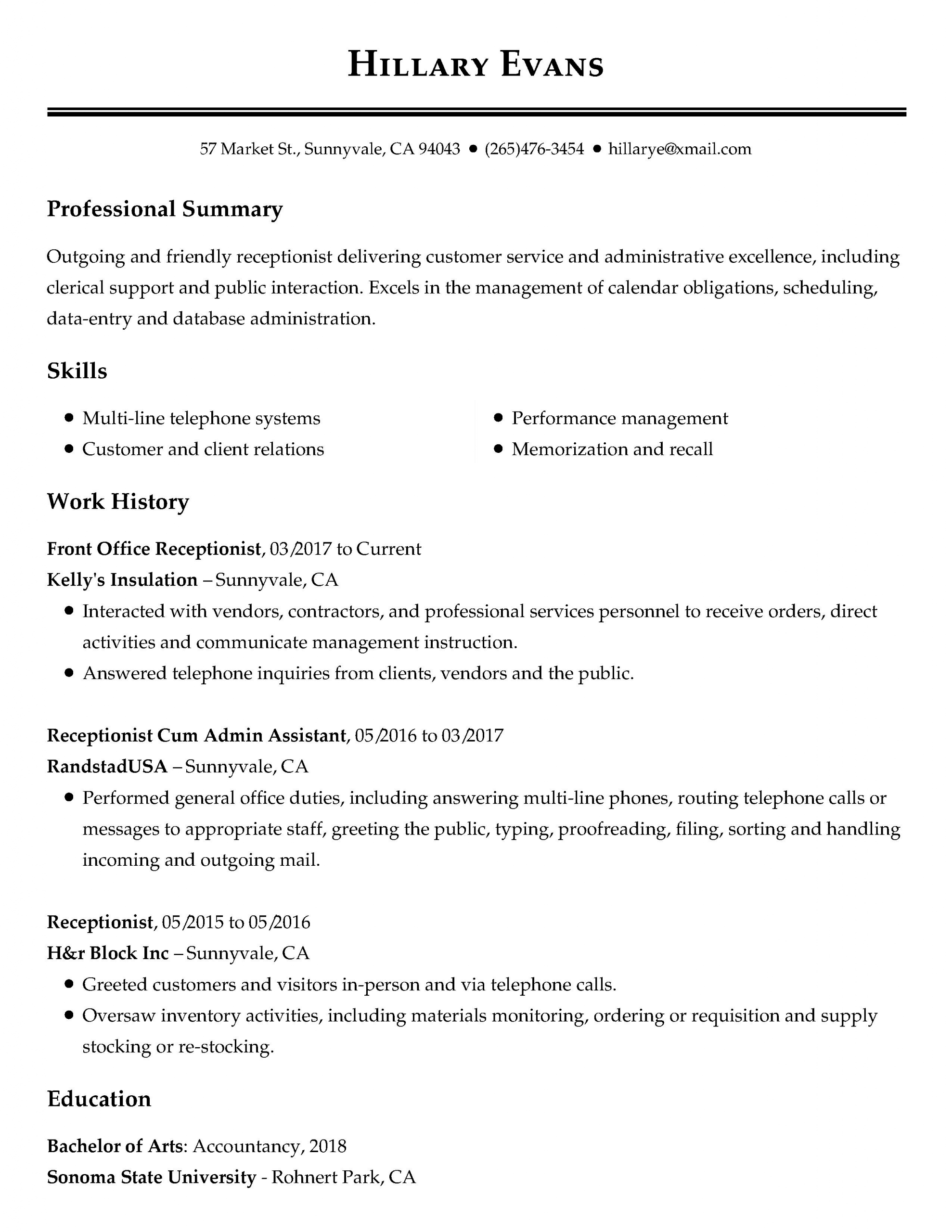 View 30 Samples Of Resumes Industry Experience Level within sizing 2550 X 3300