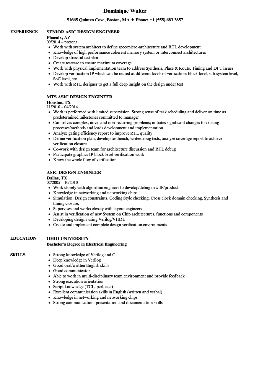 Vlsi Design Engineer Medical Assistant Resume Resume throughout sizing 860 X 1240