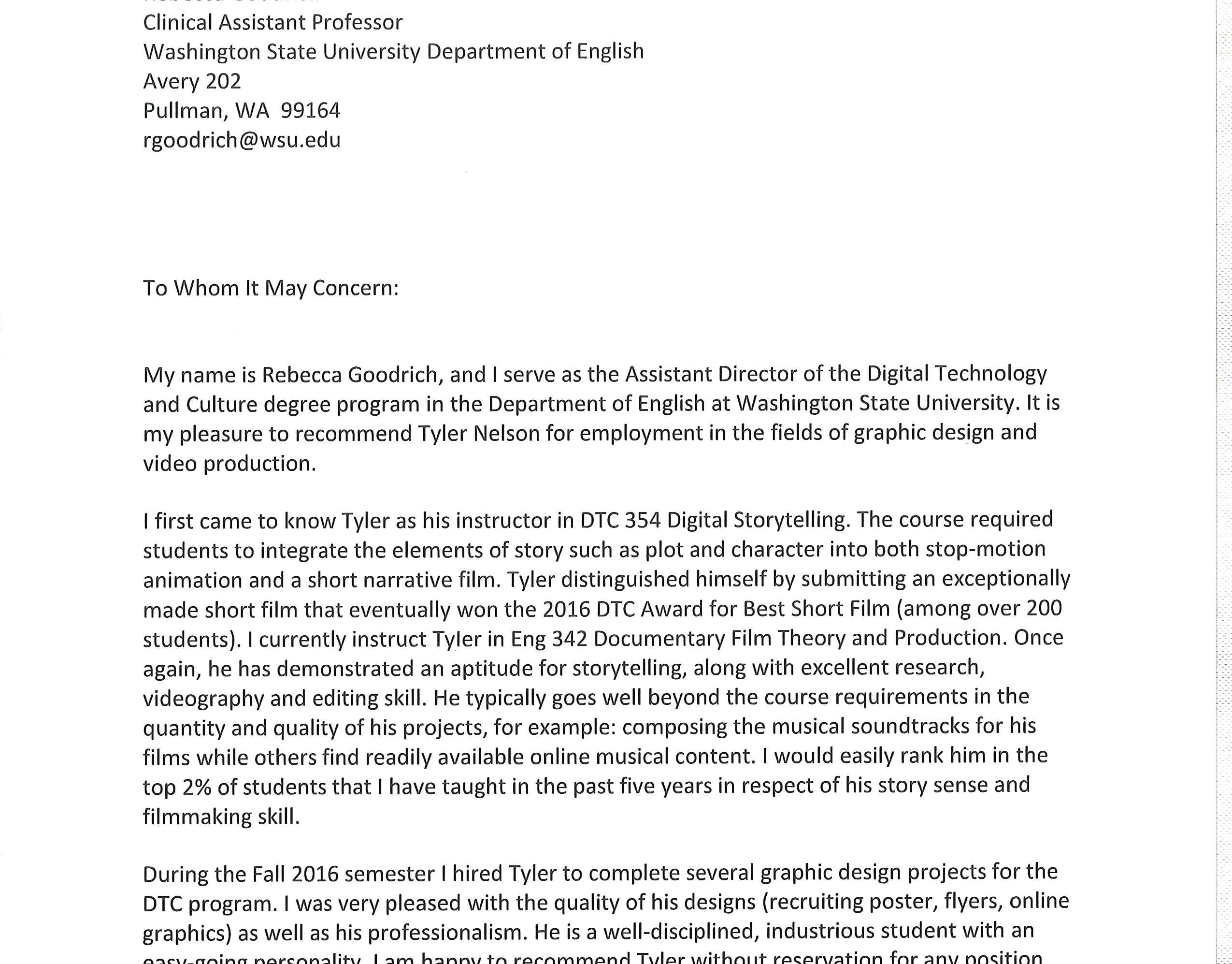 Washington State University Letter Of Recommendation Debandje for measurements 2550 X 1994