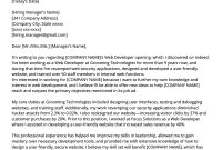 Web Developer Cover Letter Sample Resume Genius regarding dimensions 800 X 1132