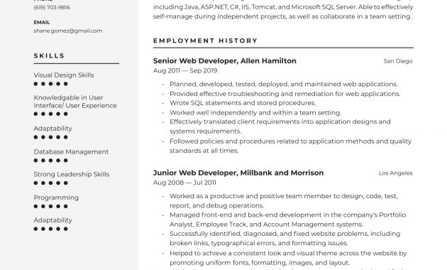 Web Developer Resume Examples Writing Tips 2020 Free with size 1440 X 2036