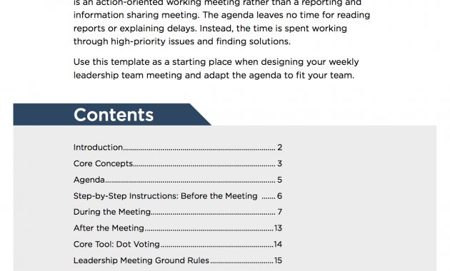 Weekly Team Meeting Agenda Template Debandje intended for proportions 1275 X 1650
