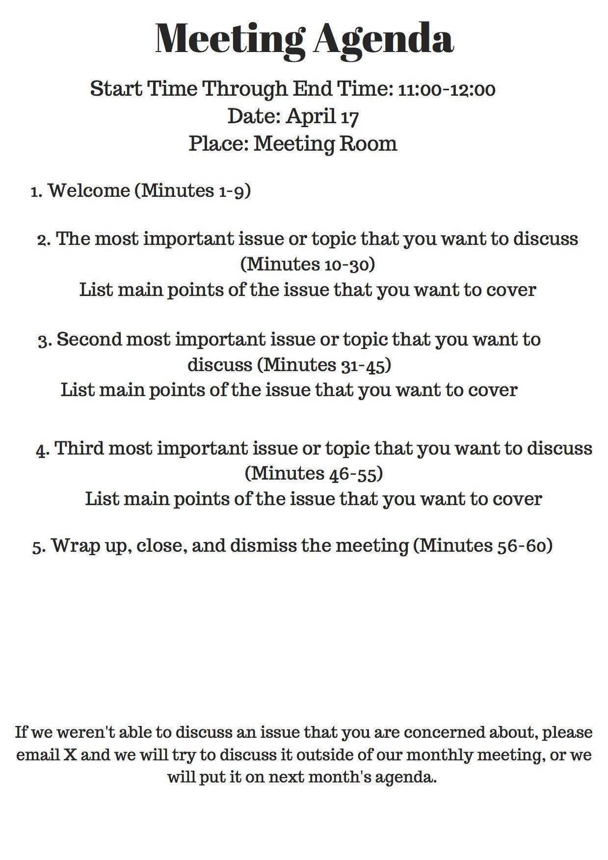 Why Your Nonprofit Needs Meeting Agendas Meeting Agenda inside size 1239 X 1752