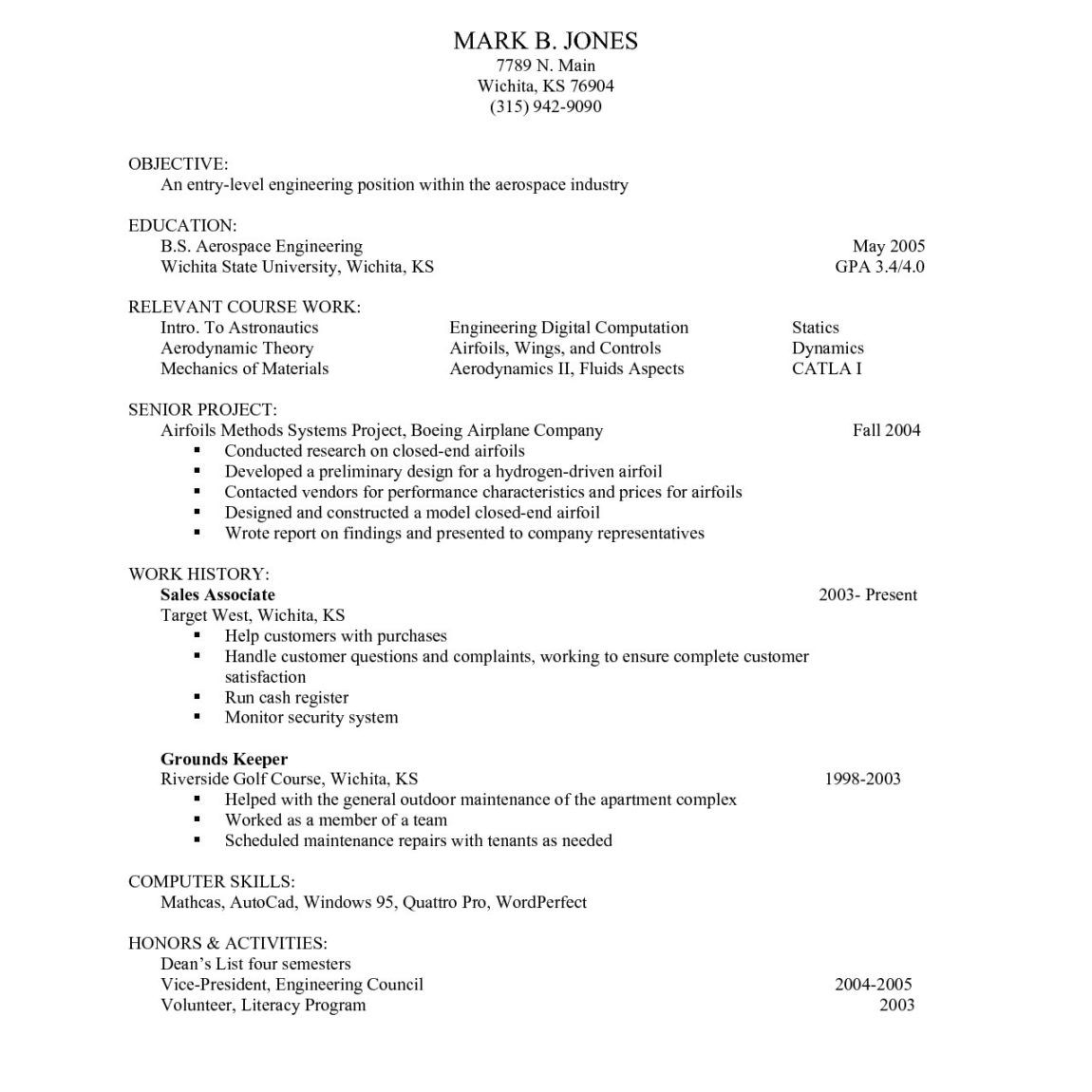 With No Experience Resume Examples Good Resume Examples with regard to sizing 1150 X 1150