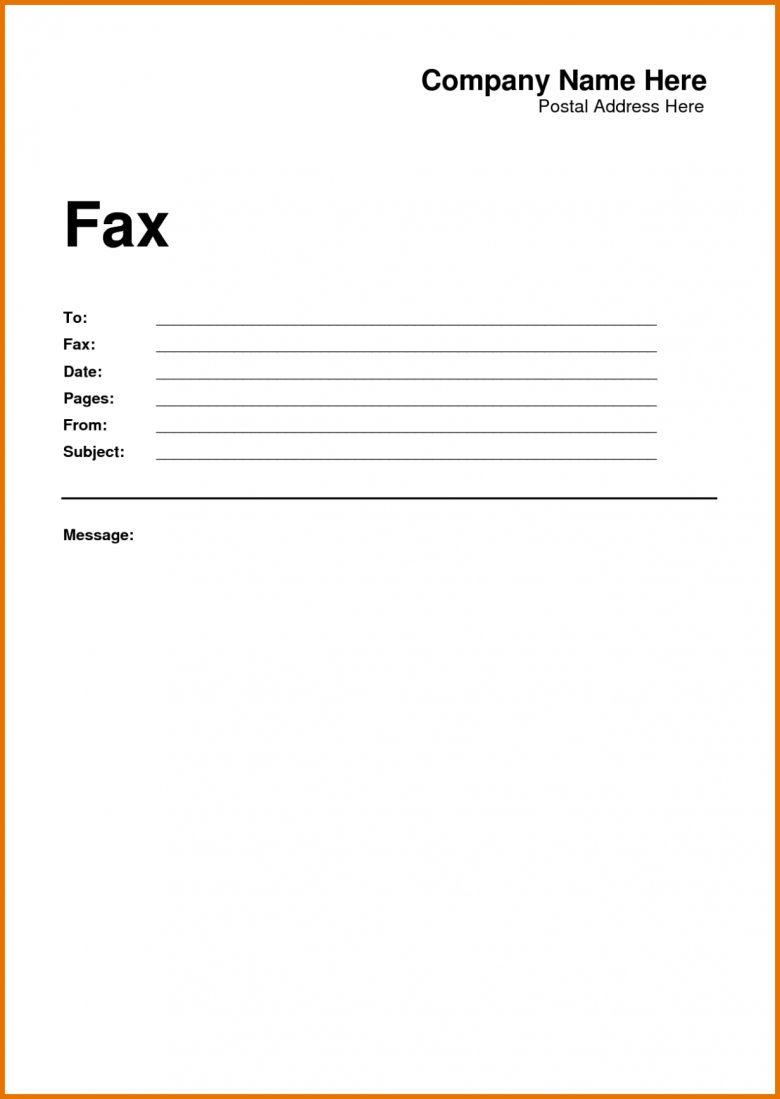Word Fax Cover Sheet Template Akali pertaining to proportions 780 X 1099