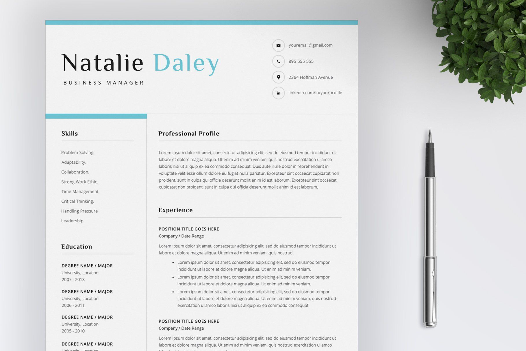 Word Resume Template Cover Letter Ad Buildguide with size 1820 X 1214